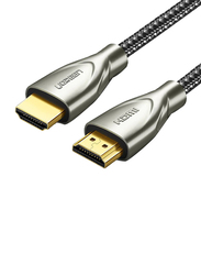 Ugreen 2-Meter HDMI Carbon Fiber Zinc Alloy Cable, HDMI Male to HDMI, Grey