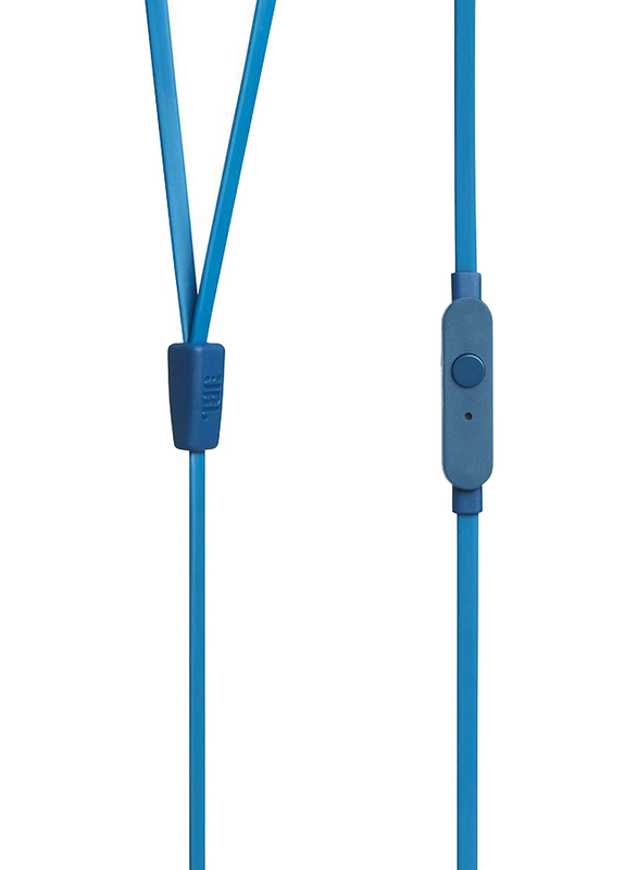 JBL Tune 110 3.5mm Jack In-Ear Earphones with Mic, Blue