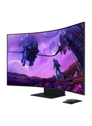 Samsung 55 Inch Curved 4K UHD Smart Gaming Monitor with HAS & Pivot, LS55BG970NMXUE, Black