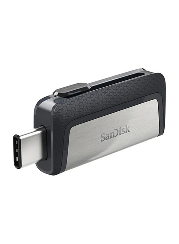 Sandisk 32GB Ultra Dual USB Drive, Black/Silver