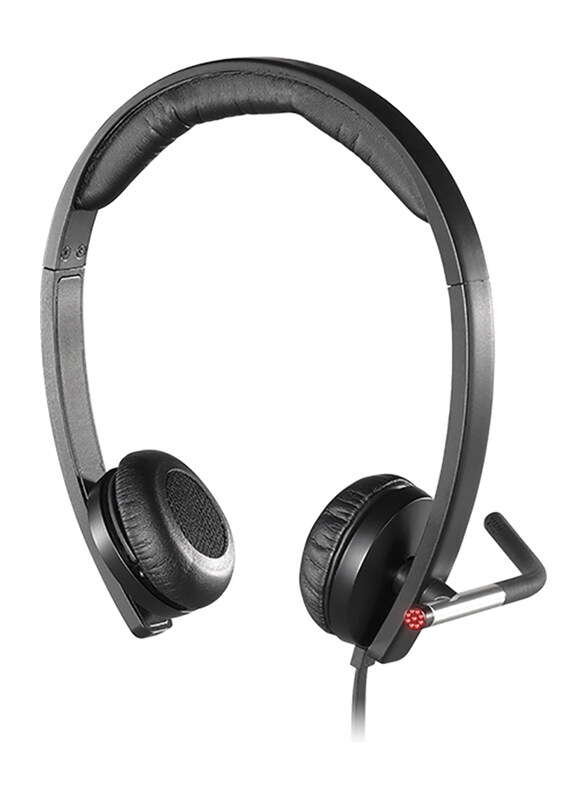 

Logitech Business Series H650E USB Cable Stereo On-Ear Noise Cancelling Headset with Mic, Black