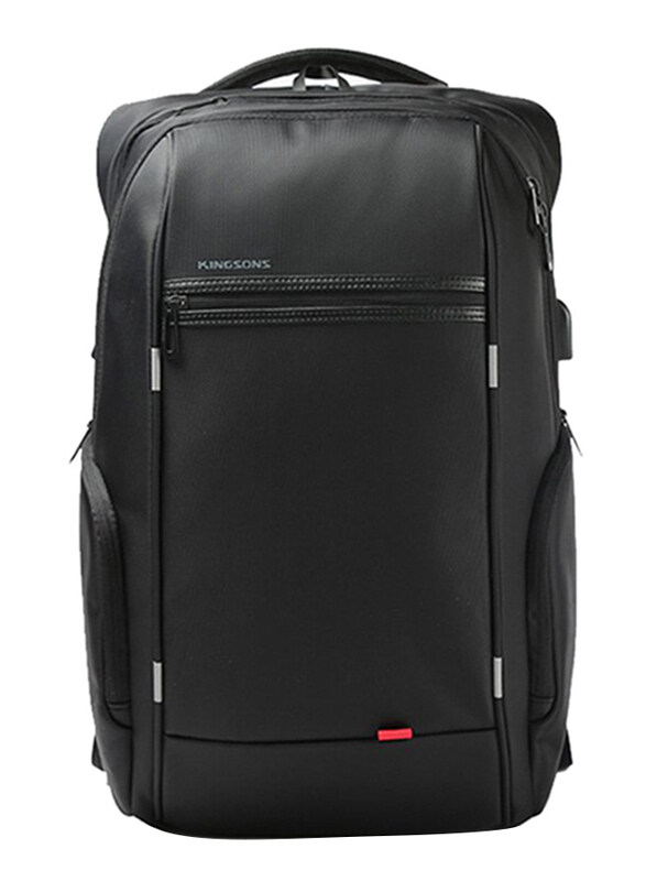 

Kingsons Charged Series 15.6-inch Smart Laptop Backpack Bag with USB Port, KS3140W, Black