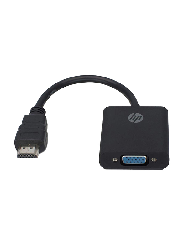 

HP VGA Adaptor, HD HDMI Male to VGA Female, 1080p High Definition for Projectors/LCD Displays/TV's, 2UX09AA#ABB, Black