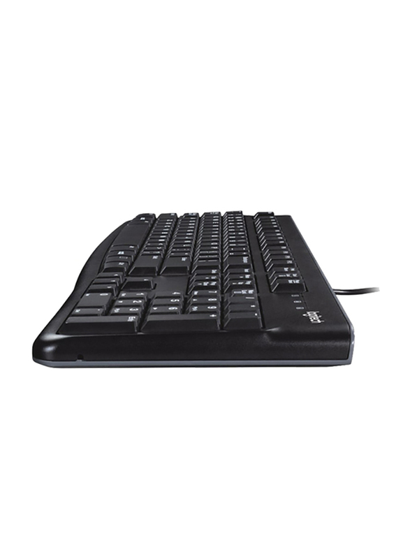 Logitech Mk120 Wired English Keyboard and Mouse Combo, Black