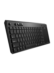 Rapoo K2800 Wireless Keyboard with Touchpad Arabic, Black