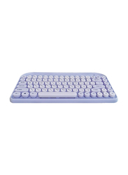 Dual Tec Wireless Bluetooth Keyboard, 32.6 x 16 x 3.3cm, Purple