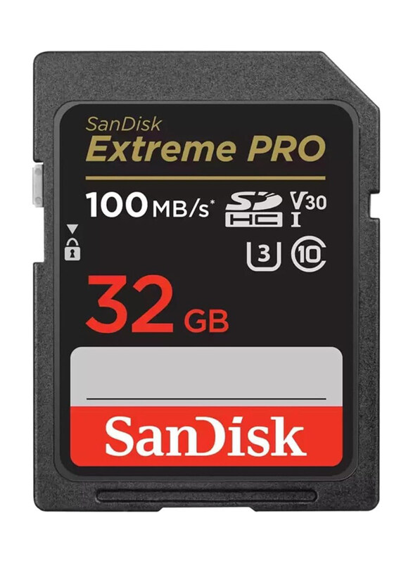

SanDisk 32GB Extreme PRO SDHC UHS-I 95MB/s Memory Card, Black