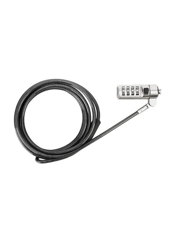 

Targus Defcon Trapezoid Serialized Combo Cable Lock for Laptops, Black/Silver