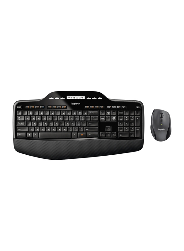 Logitech MK710 Wireless English Keyboard and Mouse Combo, Black