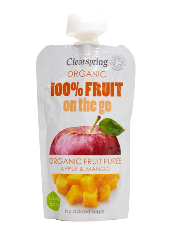 

Clearspring Organic 100% Apple & Mango Fruit On The go, 120g