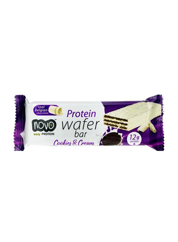 Novo 12g Protein Cookies & Cream Protein Wafer Bar 40g