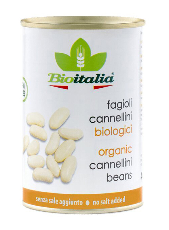 Bioitalia Organic Boiled Cannellini Beans, 400g