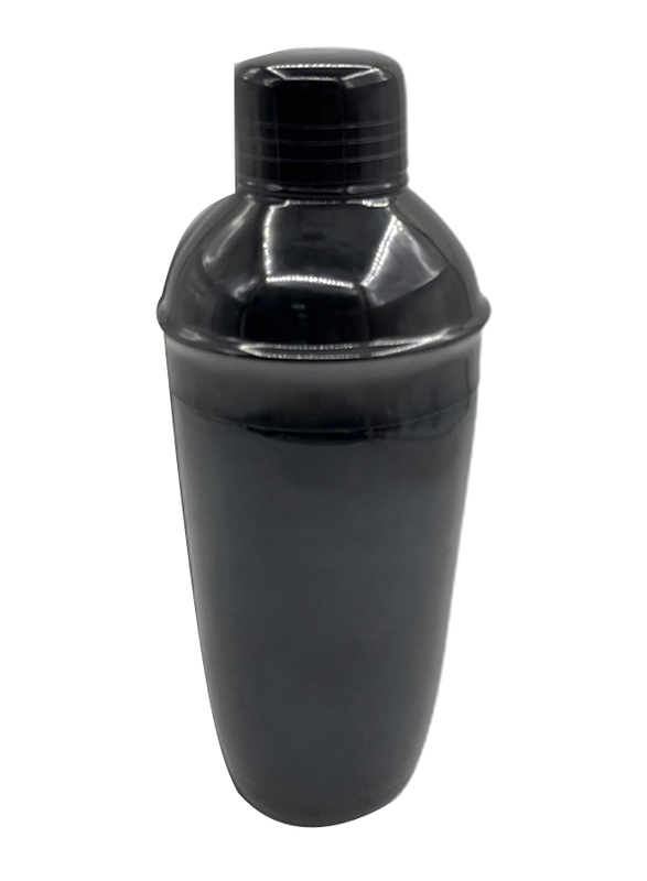 Stainless Steel Cocktail Shaker, 500ml, Glossy Black