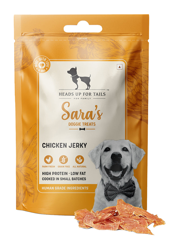 HUFT Sara'S Doggie Treats Chicken Jerky Dry Food for Dog, 70g