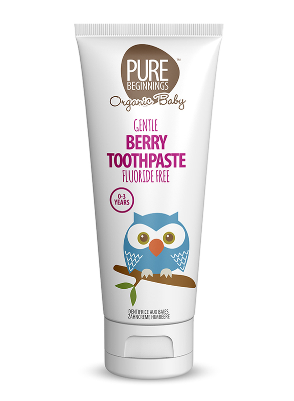 Pure Beginnings 75ml Organic Vegan Gentle Berry Baby Toothpaste with Xylitol