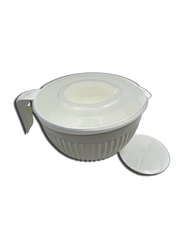 Mixing Bowl with Lid, White