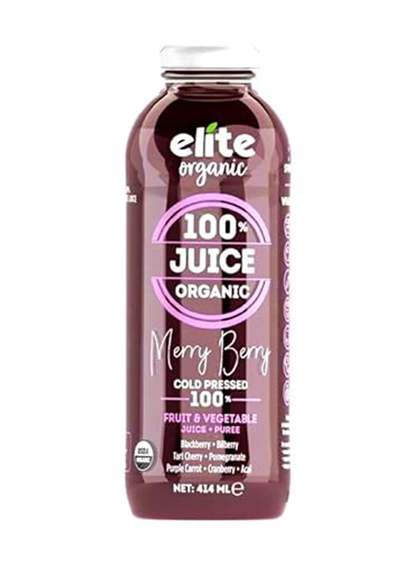 

Elite Organic Cold-Pressed Healthy Merry Berry Juice, 414ml