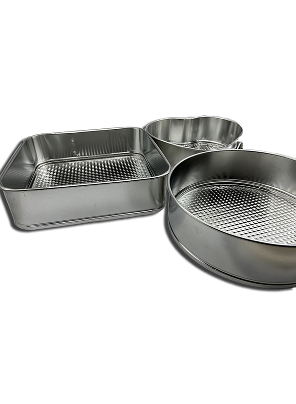 La Cucina 3-Piece Springform Cake Pan Set, Black