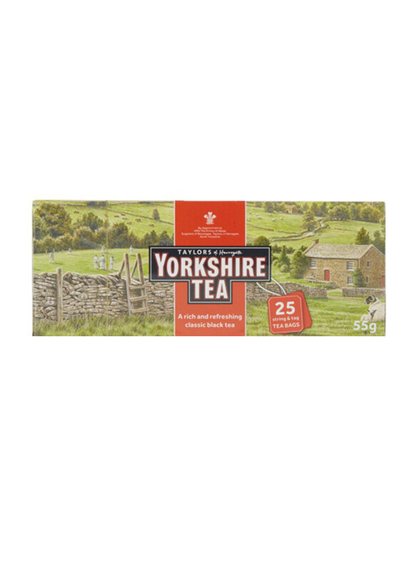 

Yorkshire Tea Yorkshire Red Classic Black Tea Bags, 25 Tea Bags 2.2g