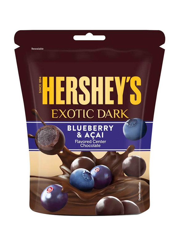Hershey's Exotic Dark Blueberry & Acai Flavoured Centre Chocolate, 100g