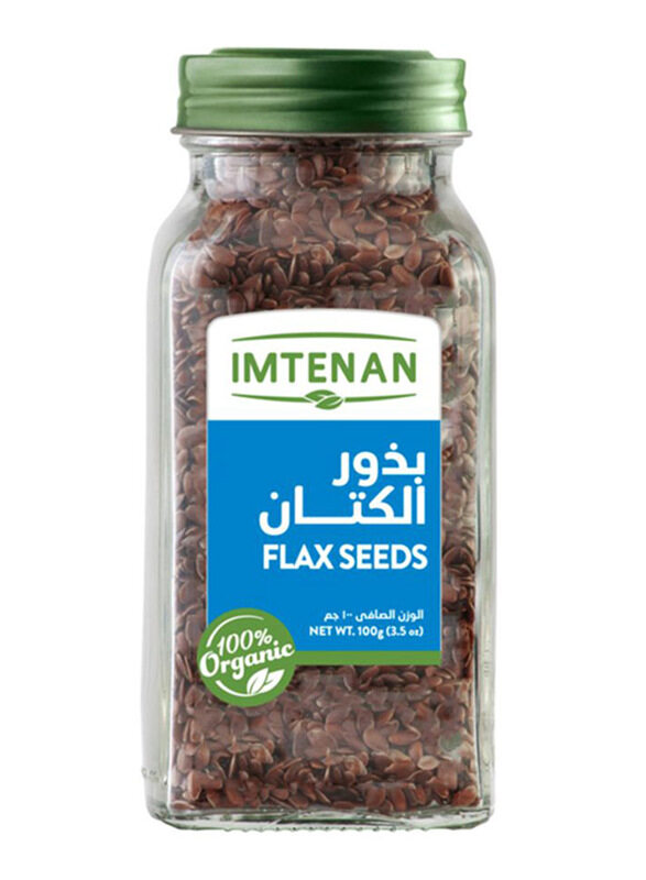 

Imtenan Organic Flax Seeds, 100g