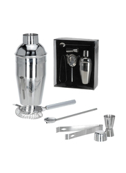 Excellent Houseware Stainless Steel Cocktail Shaker Set, 5 Piece, Silver