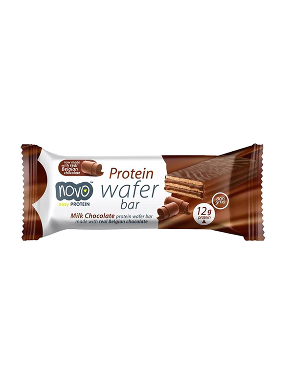 Novo 12g Protein Milk Chocolate Energy Wafer Bar 40g