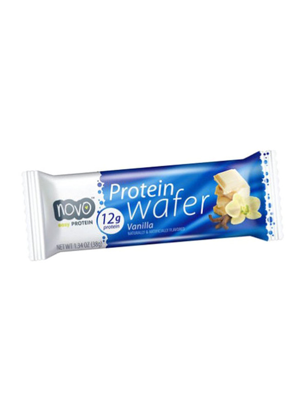 

Novo 12g Protien Vanilla Ice Cream Energy Protein Wafer Bar 40g