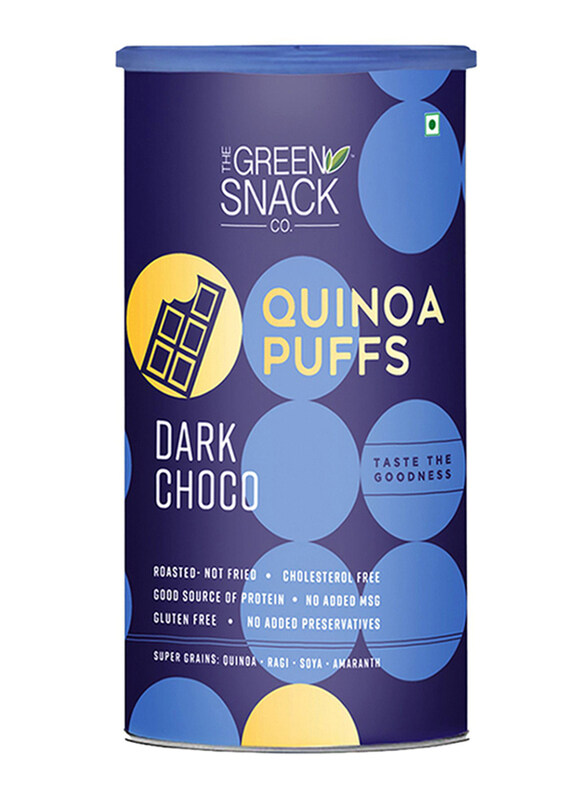 

The Green Snack Co Canister Dark Choco Quino Puffs, 150g