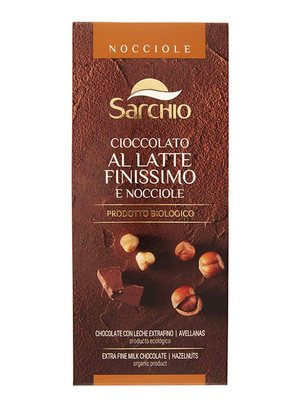 

Sarchio Gluten Free Fine Milk Chocolate & Hazelnut Bar, 80g