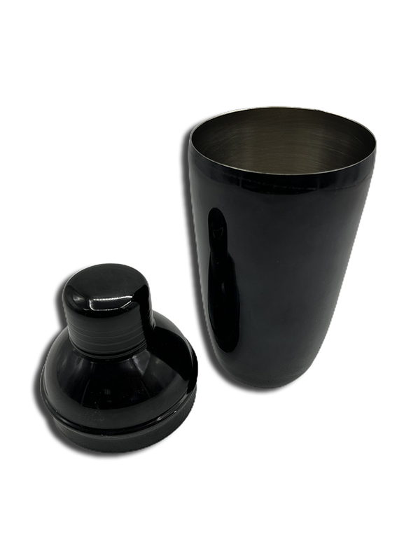 Stainless Steel Cocktail Shaker, 500ml, Glossy Black