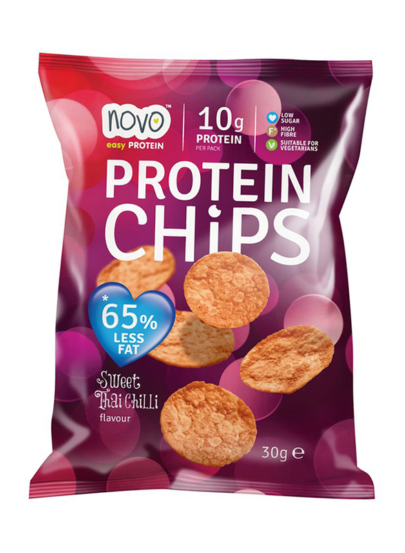 Novo 10g Protein Thai Sweet Chilli Protein Chips Enery Snack 30g