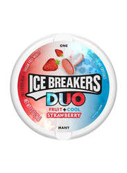 Icebreaker Duo Fruit+Mint Strawberry Flavoured Sugar Free Mints, 8 x 36g