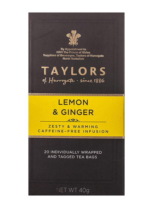 

Taylors Lemon & Ginger Premium Tea Bags, 20 Tea Bags 2g