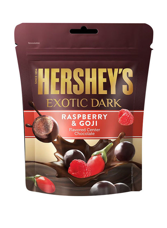 Hershey's Exotic Dark Raspberry & Goji Flavoured Centre Chocolate, 100g