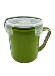Excellent Houseware 600ml Microwave Cup with Lid, Green
