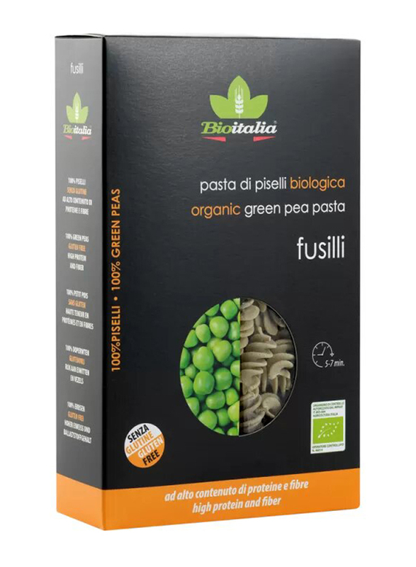 Bioitalia Organic Green Pea Fusilli Pasta, 250g