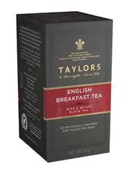 Taylors English Breakfast Premium Tea Bags, 20 Tea Bags x 2g