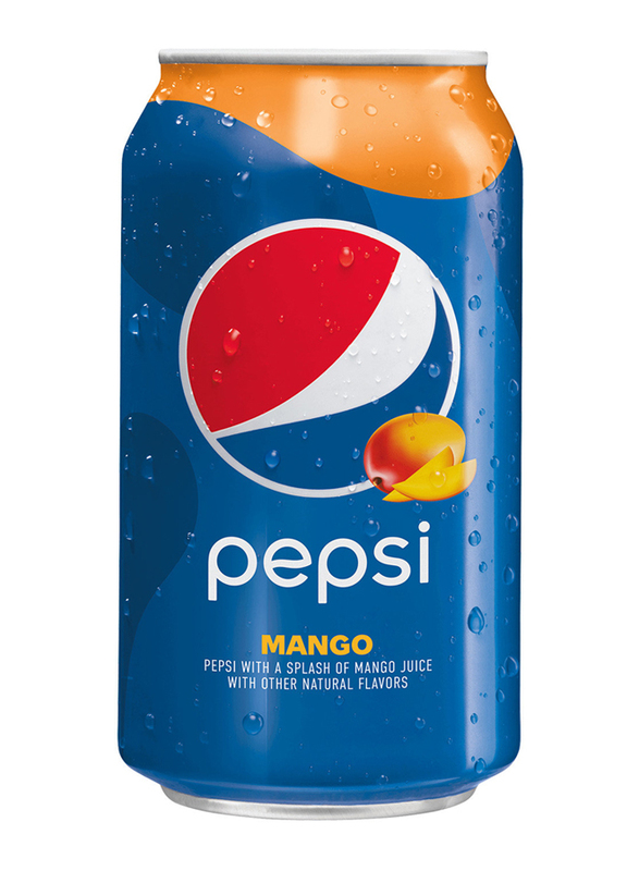 Pepsi Mango Soda with Splash Of Mango Juice, 24 x 12Oz