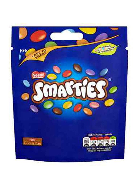 

Smarties Milk Chocolate Sharing Pouch, 118g