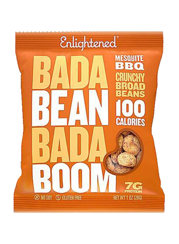 

Enlightened Bada Bean Bada Boom Crunchy Broad Bean Mesquite BBQ, 28g