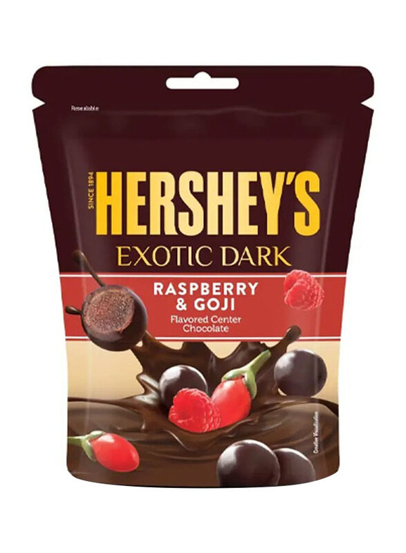 

Hershey's Exotic Dark Raspberry & Goji Flavoured Centre Chocolate, 33g