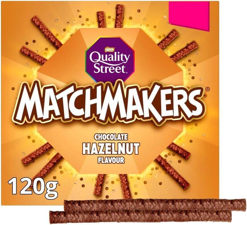 

Quality Street Matchmakers Chocolate Hazelnut Flavour Christmas Special 120g