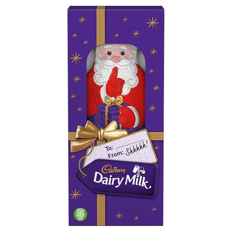 

Cadbury Dairy Milk Hollow Christmas Chocolate Santa Christmas Special 100g