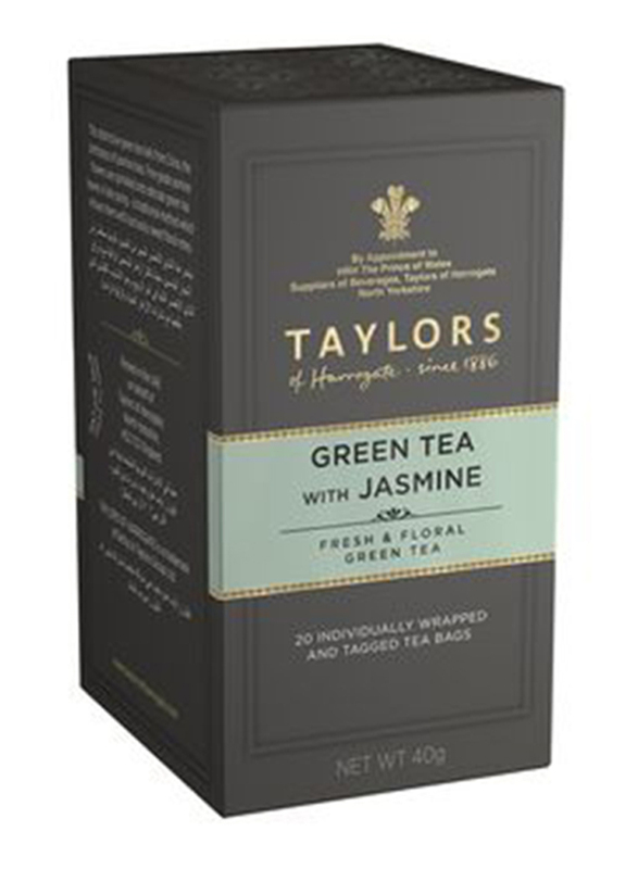 Taylors Green Tea with Jasmine Premium Tea Bags, 20 Tea Bags x 2g
