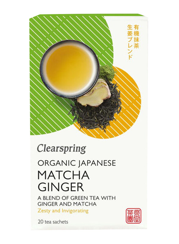 

Clearspring Organic Japanese Matcha Ginger Tea, 20 x 36g