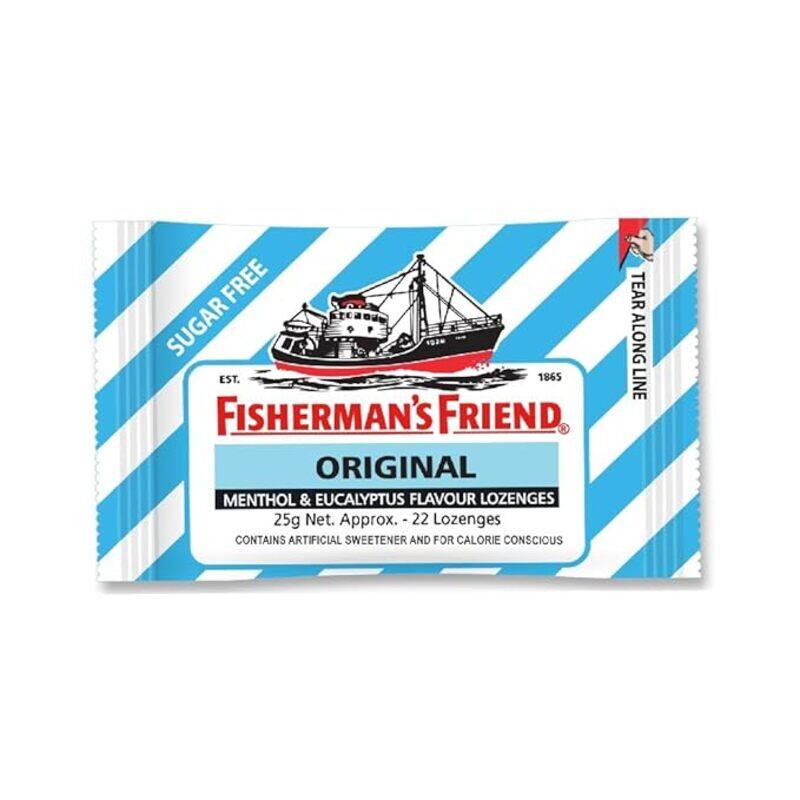 Fisherman's Friend Original Menthol & Eucalyptus Flavour Lozenges, No Added Sugar  25g