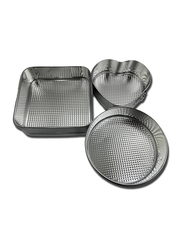 La Cucina 3-Piece Springform Cake Pan Set, Black