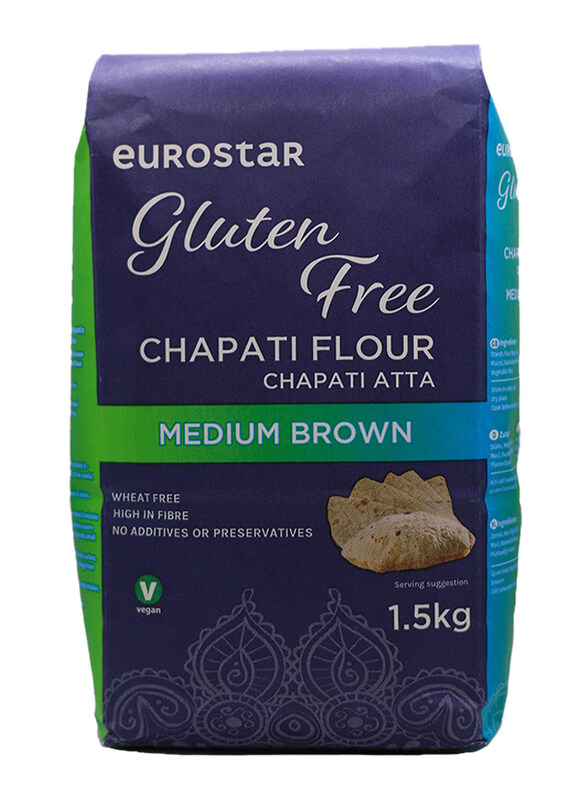 

Eurostar Gluten Free Chapatti Flour Med Brown, 1.5 Kg