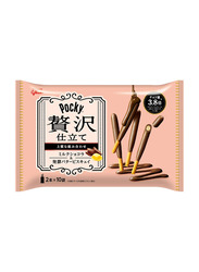 Glico Pocky Zeitaku Jitate Milk Chocola & Butter, 10 Pieces